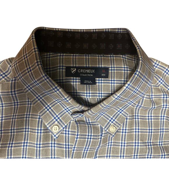 Cremieux Collection Glen Plaid button down XL - Picture 3 of 5